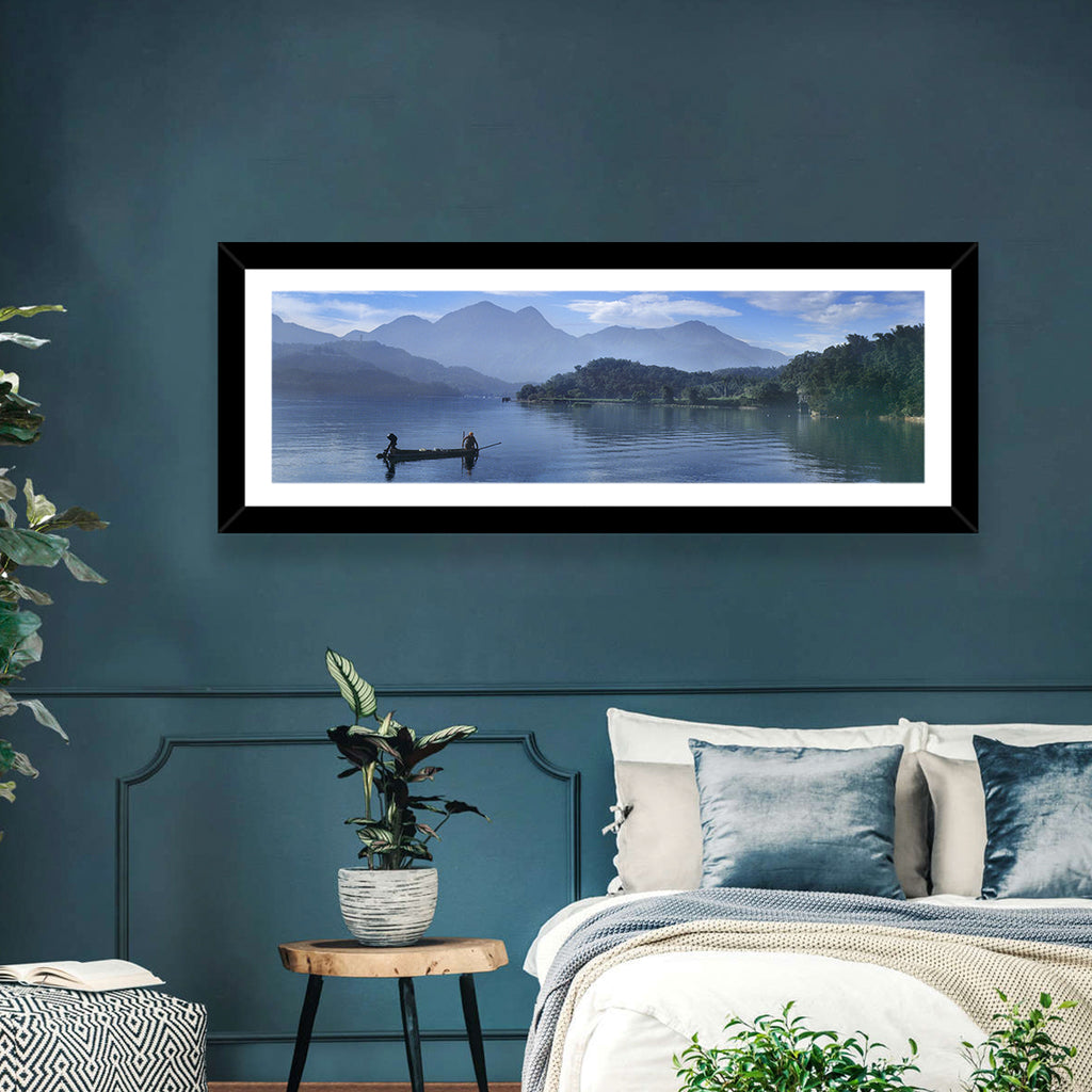 Sun Moon Lake Morning Mist Wall Art