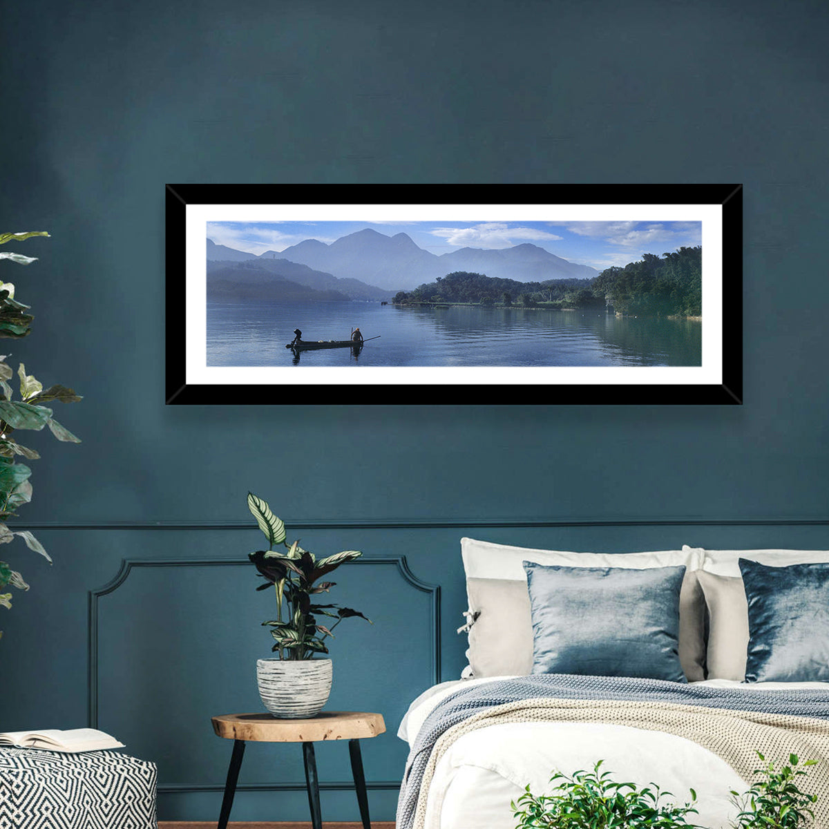 Sun Moon Lake Morning Mist Wall Art