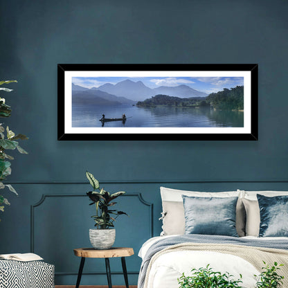 Sun Moon Lake Morning Mist Wall Art