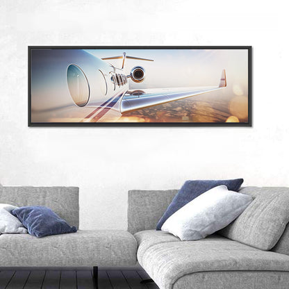 Private Jet Wing Close Up Wall Art
