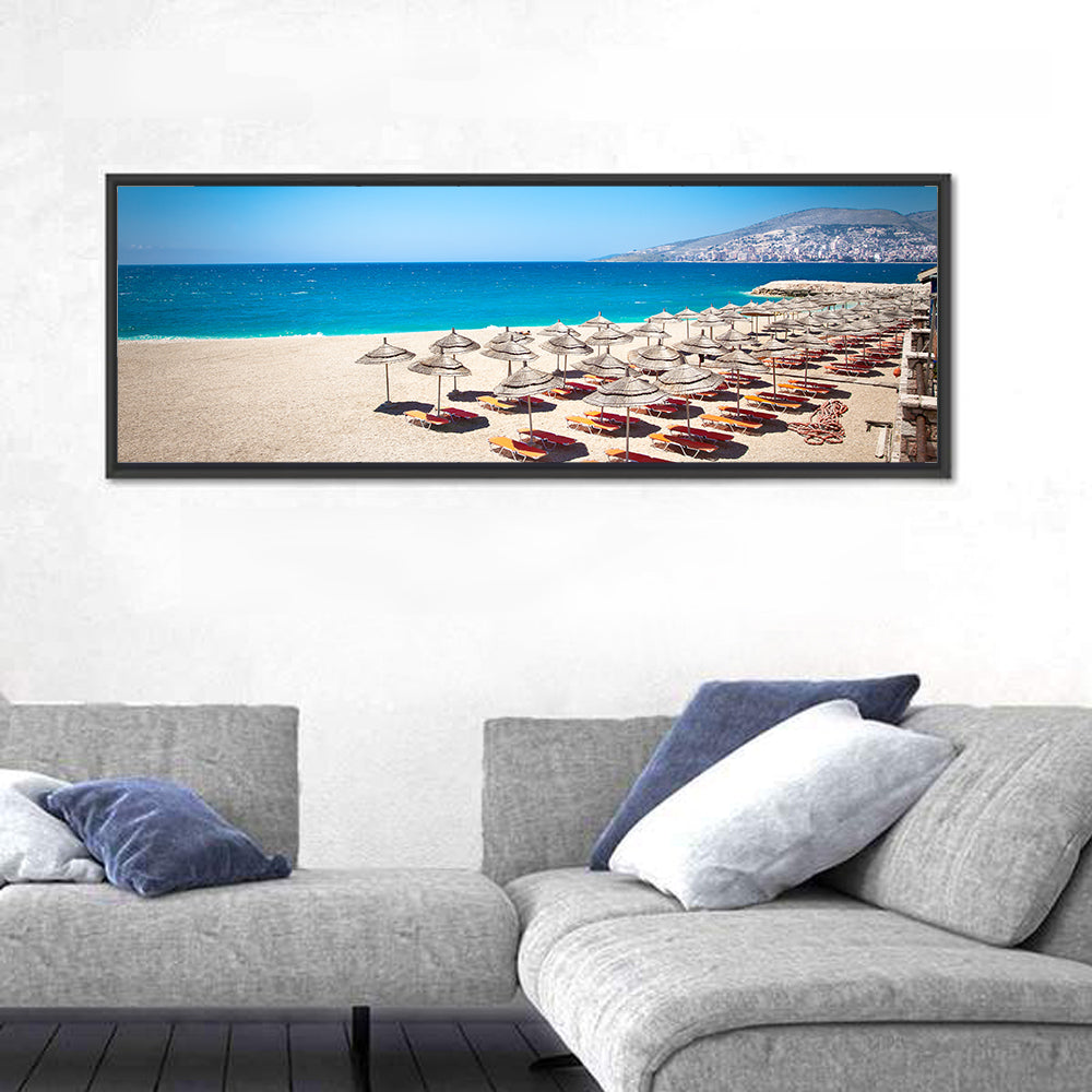 Mango Beach Umbrellas Wall Art