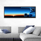 Private Jet Sunrise Wall Art