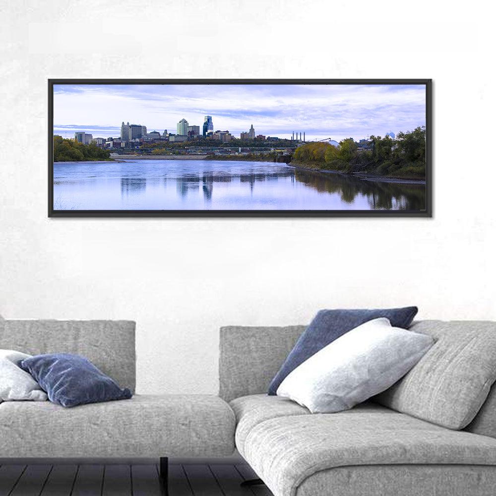 Kansas City Skyline at Dusk Wall Art