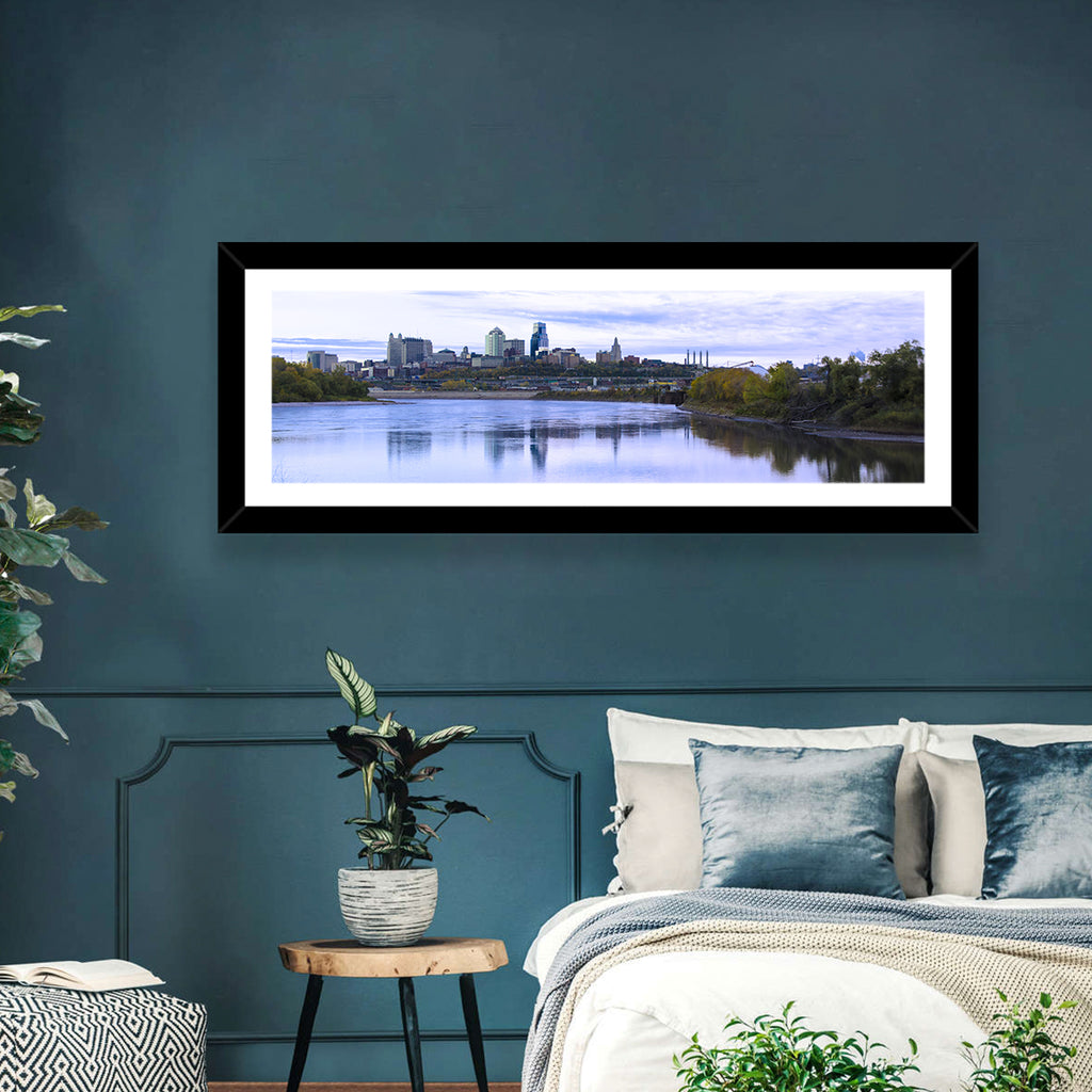Kansas City Skyline at Dusk Wall Art