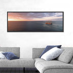 Sunlit Tall Ship at Sea Wall Art