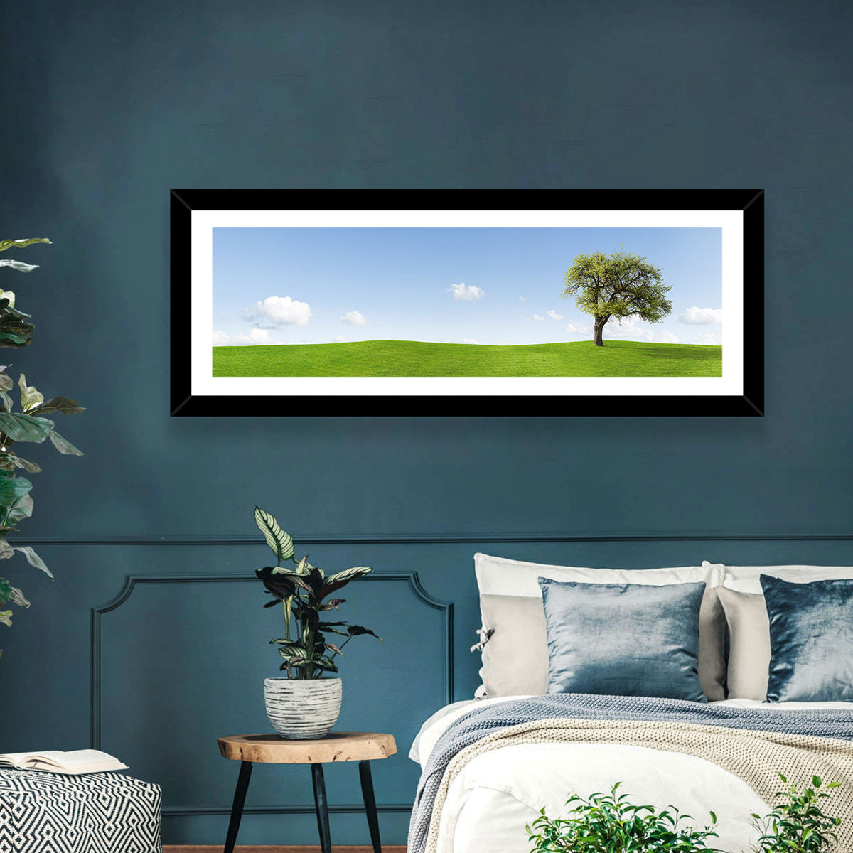 Lone Tree on Green Hill Wall Art