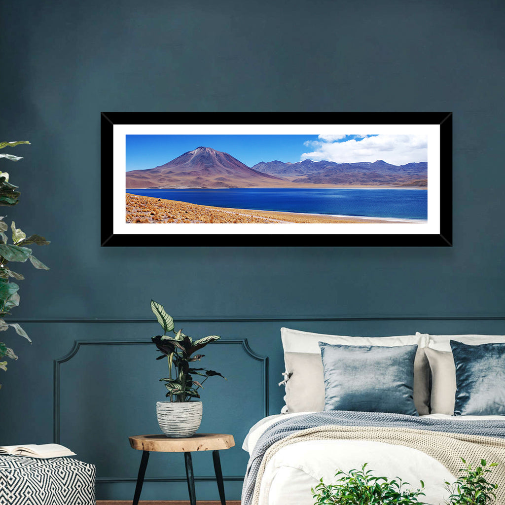 Miscanti Lagoon and Miñiques Volcano Wall Art