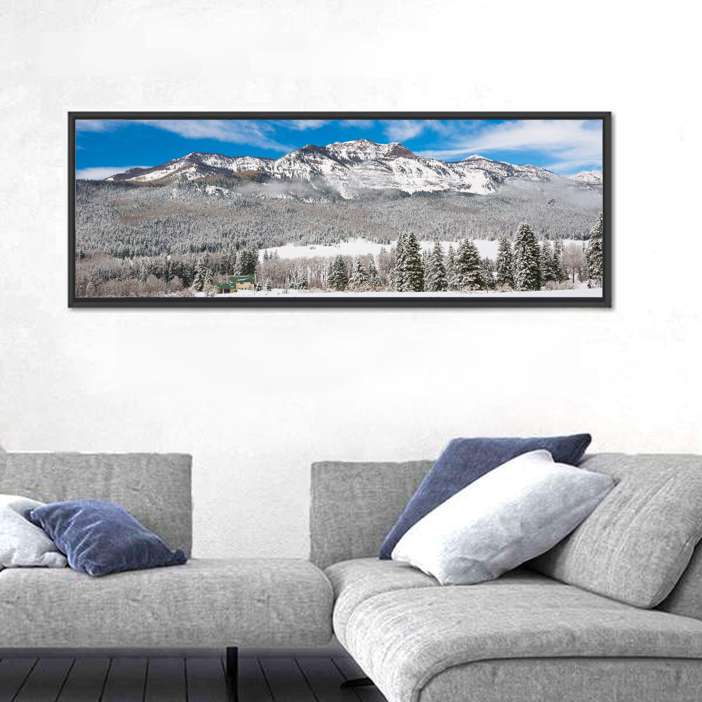 Colorado Snowy Mountain Cabin Wall Art