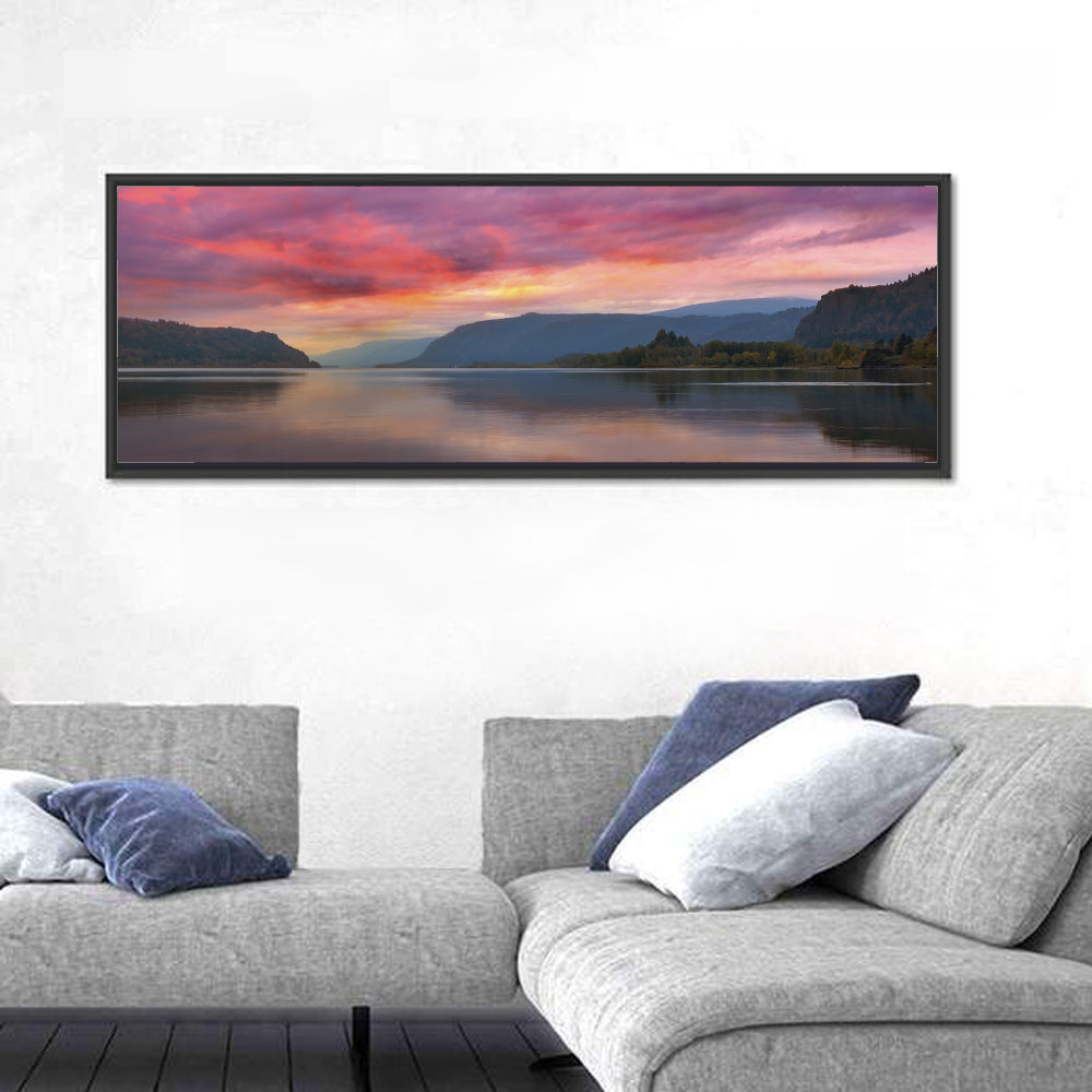 Sunrise Over River Gorge Wall Art
