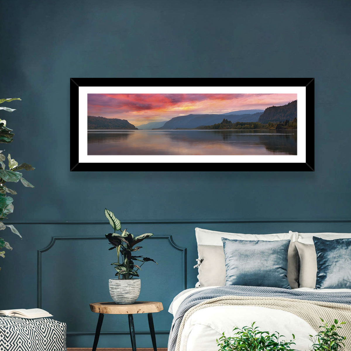 Sunrise Over River Gorge Wall Art