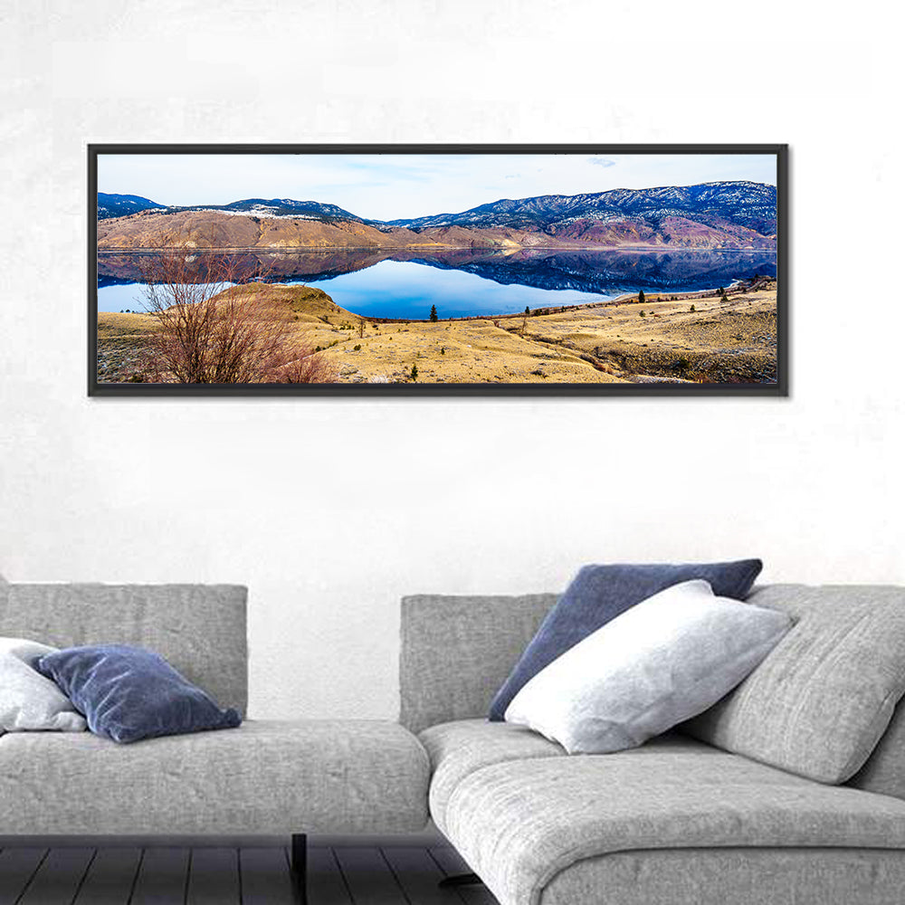 Kamloops Lake Winter Reflection Wall Art