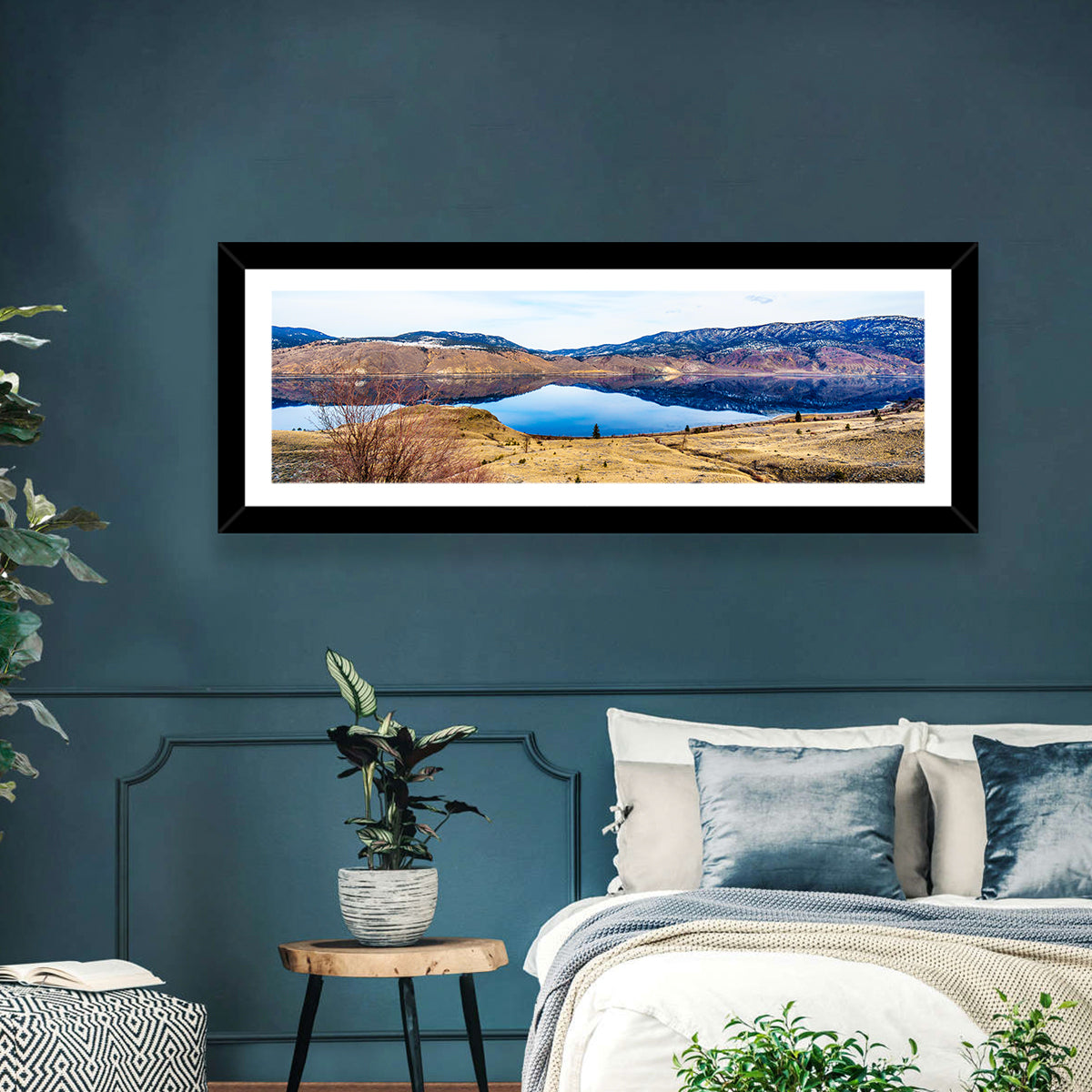 Kamloops Lake Winter Reflection Wall Art