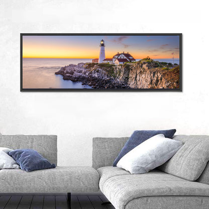 Portland Head Light at Dusk Wall Art