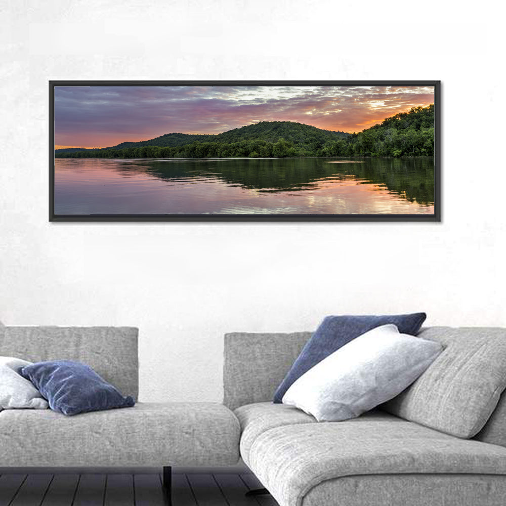 Ohio River Paden City at Dusk Wall Art