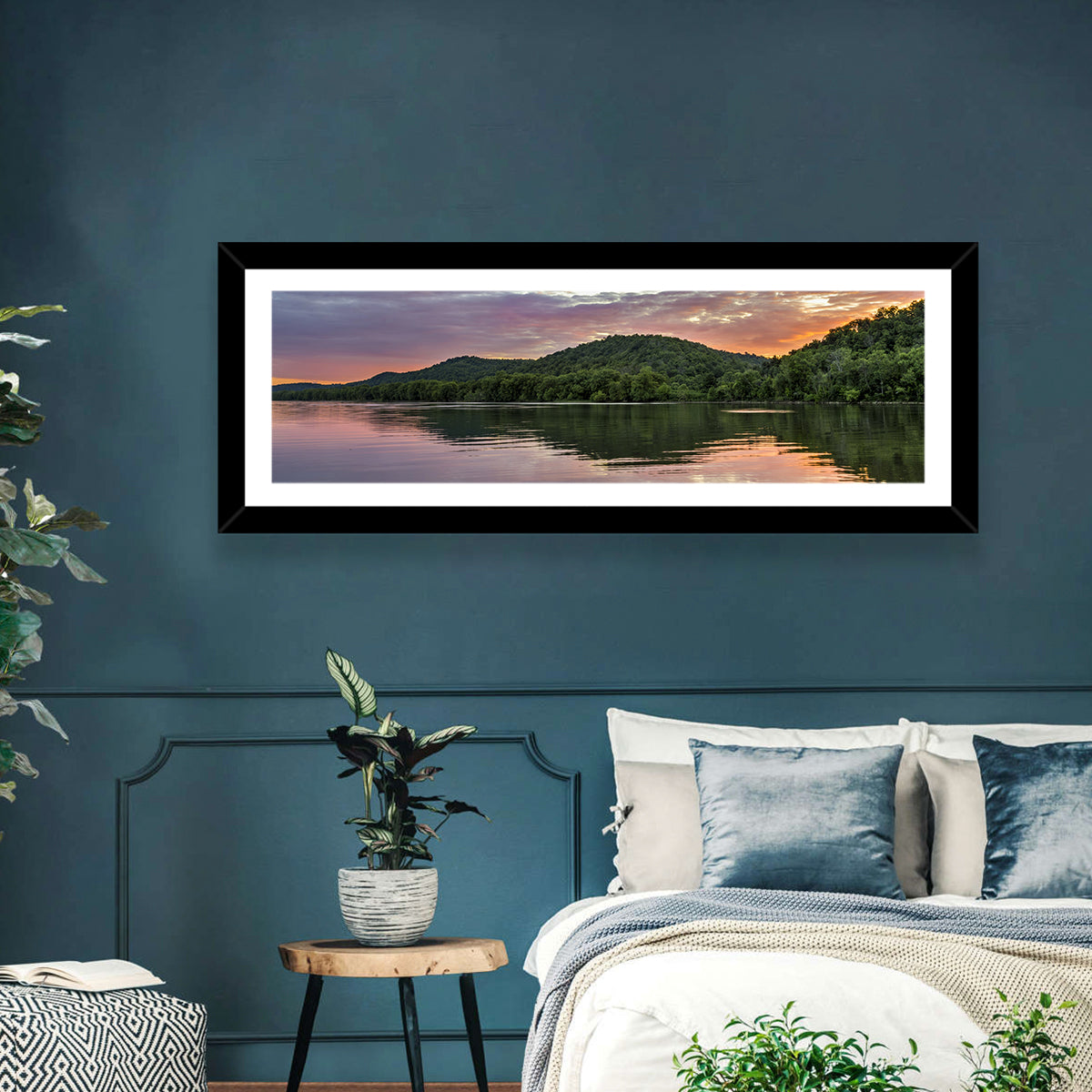 Ohio River Paden City at Dusk Wall Art