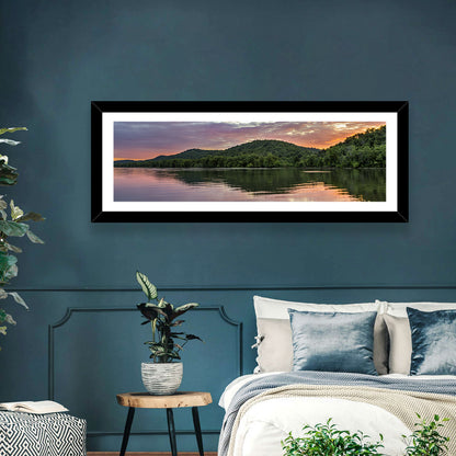 Ohio River Paden City at Dusk Wall Art