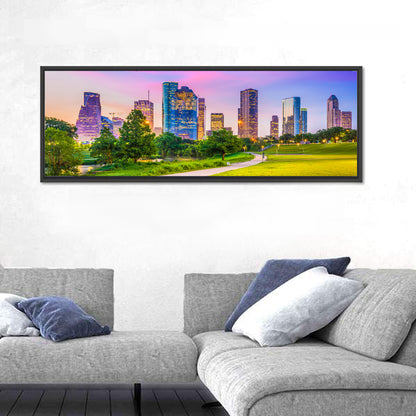 Houston Skyline at Dusk Wall Art