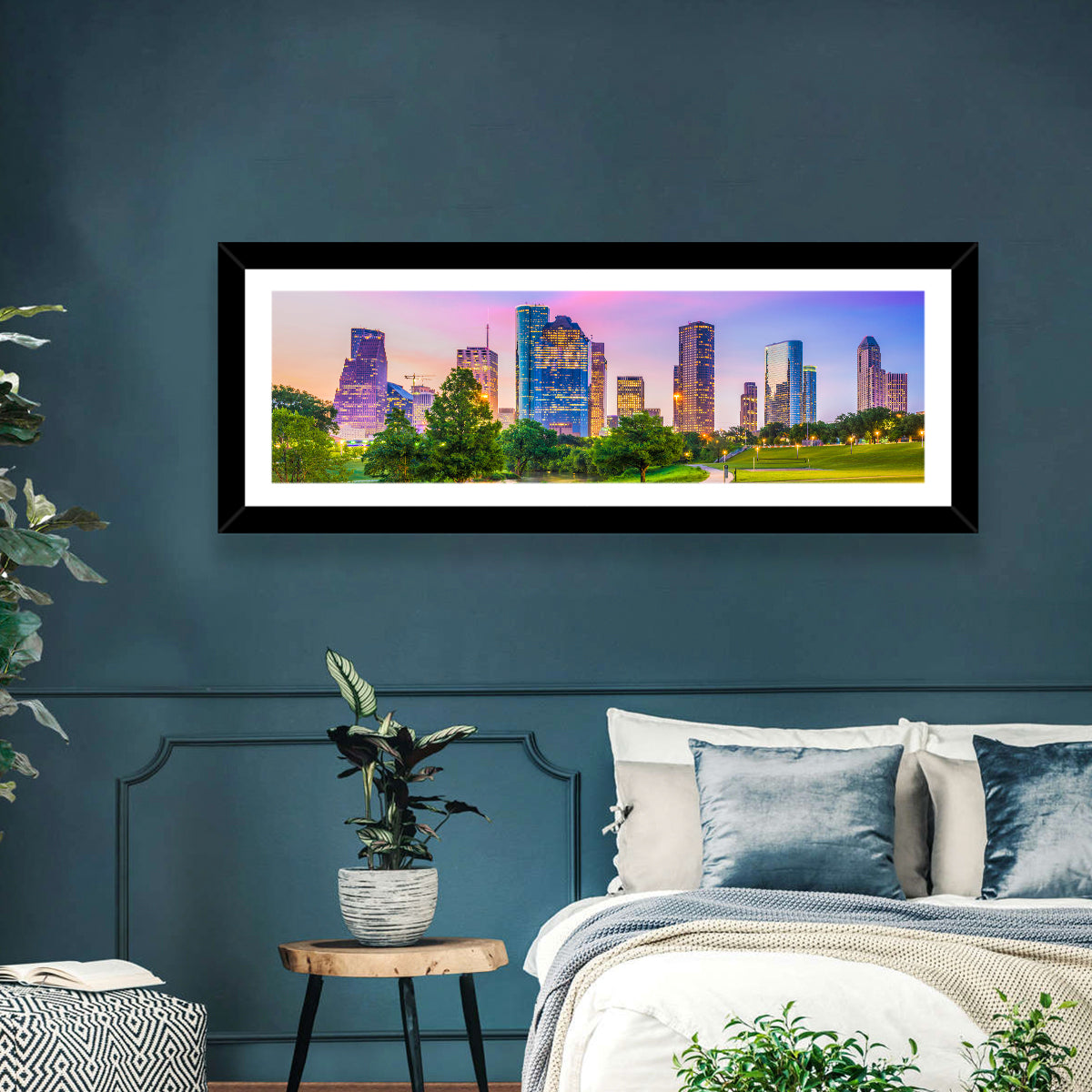 Houston Skyline at Dusk Wall Art