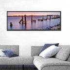 Bayou Lafourche Dock Sunrise Wall Art
