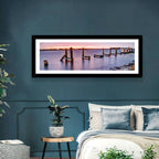 Bayou Lafourche Dock Sunrise Wall Art