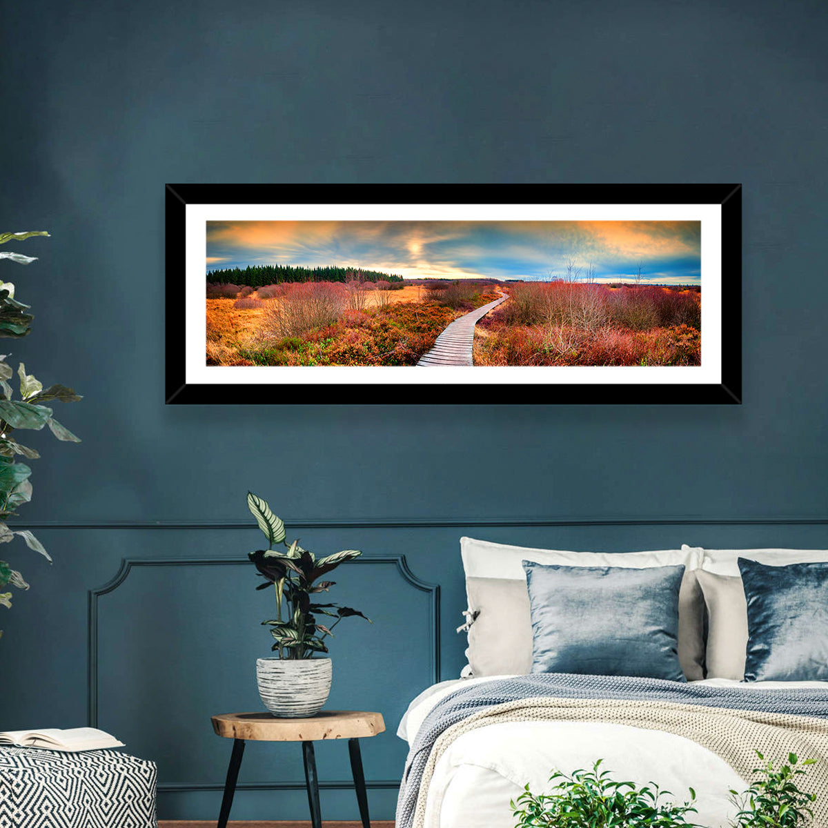 Autumn Heathland Boardwalk Wall Art