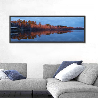 Lake Livingston Pier at Golden Hour Wall Art