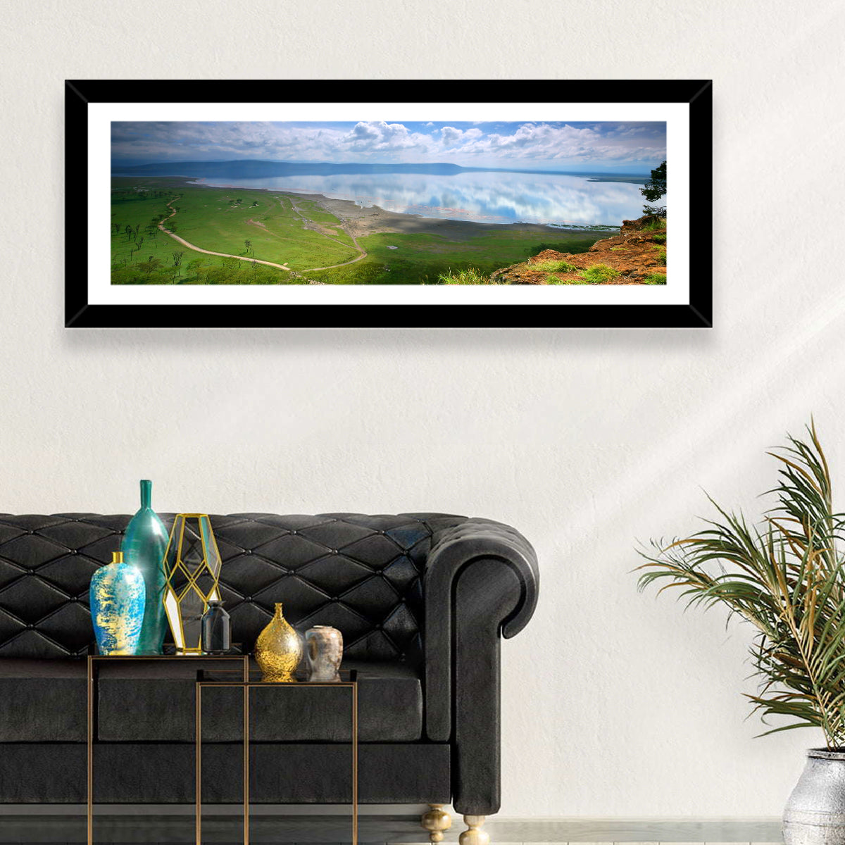 Lake Nakuru Cliffside Reflection Wall Art