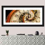 Antique Spiral Clock Face Wall Art