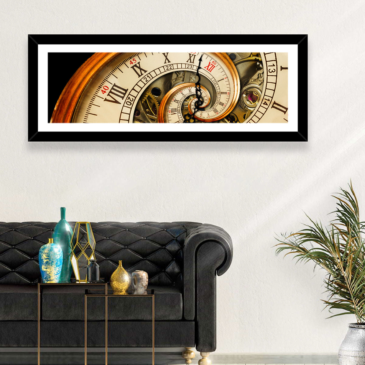 Antique Spiral Clock Face Wall Art