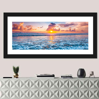 Sunburst Ocean Wave Wall Art