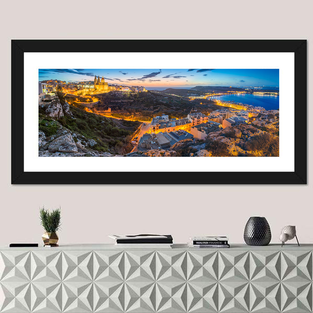 Mellieha Bay at Dusk Wall Art