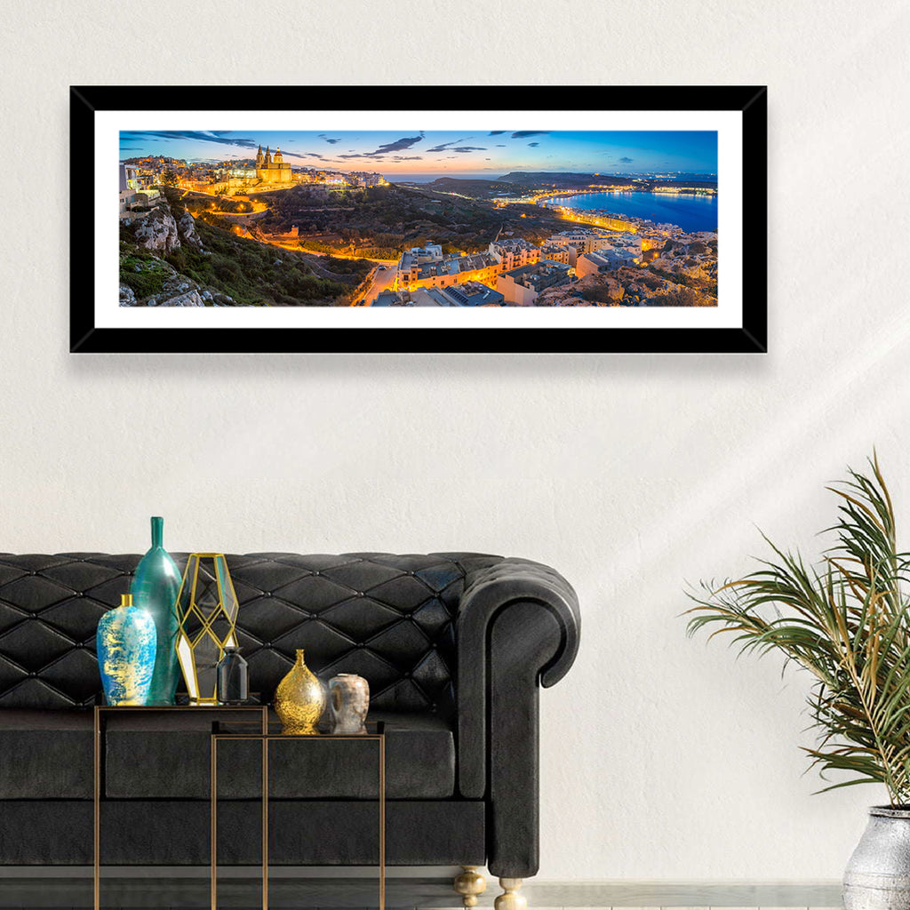Mellieha Bay at Dusk Wall Art