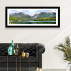 Mission Mountain Lake Reflection Wall Art