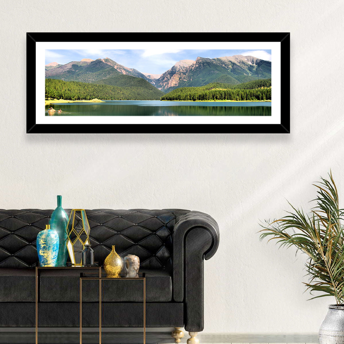 Mission Mountain Lake Reflection Wall Art