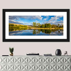 Boise River Rainbow Reflection Wall Art