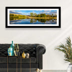 Boise River Rainbow Reflection Wall Art