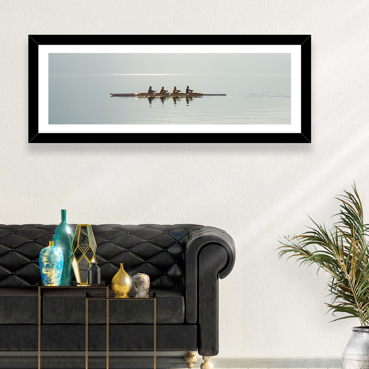 Four Rowers on Lake Lugano Wall Art