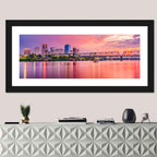 Little Rock Sunset Skyline Wall Art