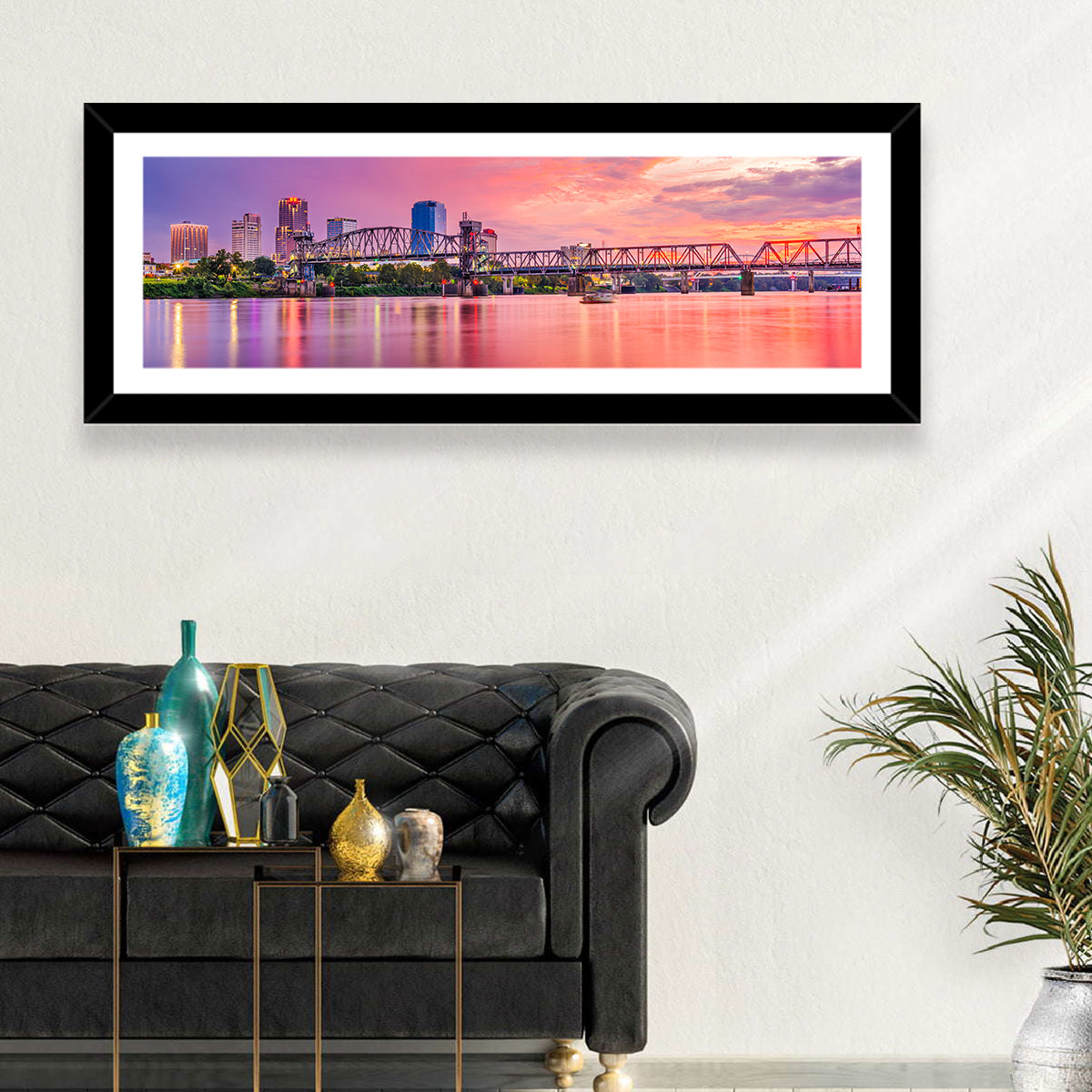 Little Rock Sunset Skyline Wall Art
