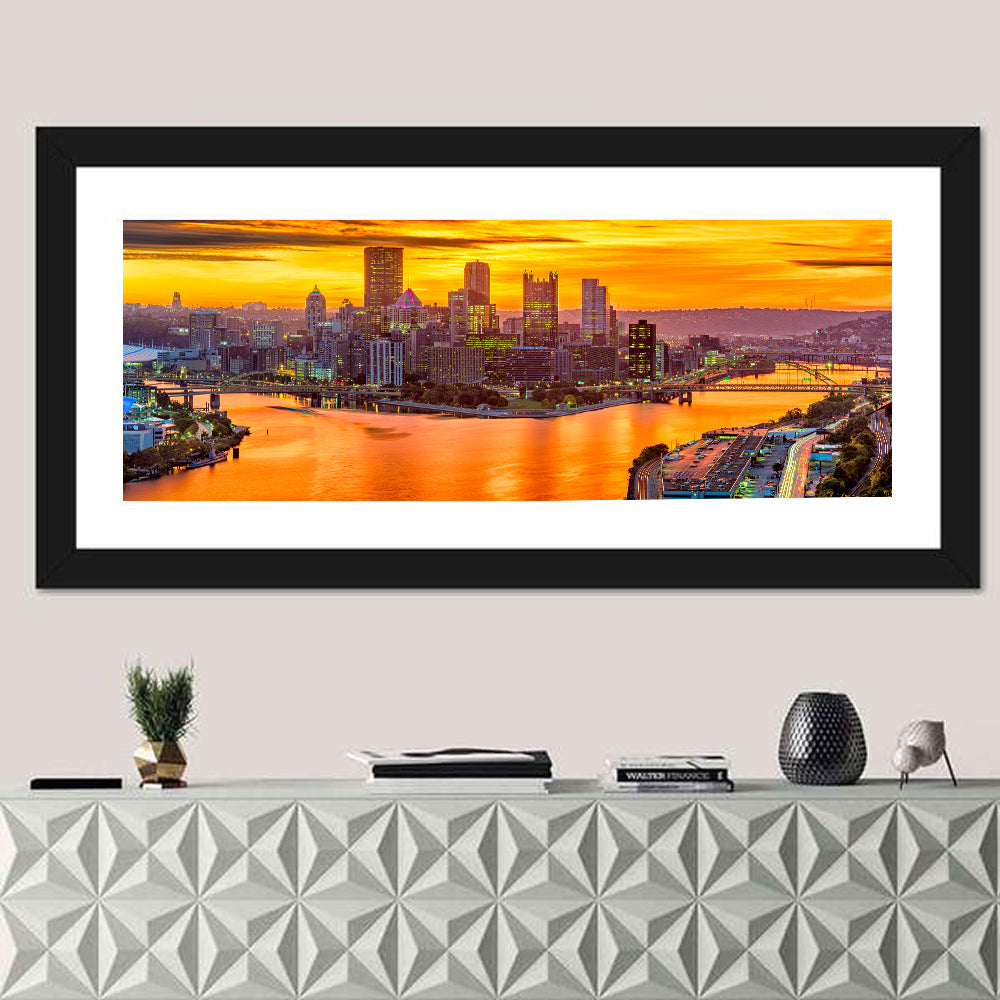Pittsburgh Skyline at the Point Wall Art