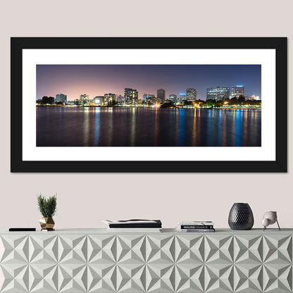 Oakland Skyline Over Lake Merritt Wall Art