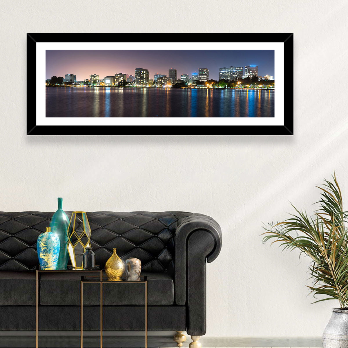 Oakland Skyline Over Lake Merritt Wall Art