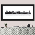 Amsterdam Skyline Silhouette Wall Art