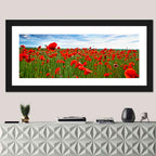 Red Poppy Field Wall Art