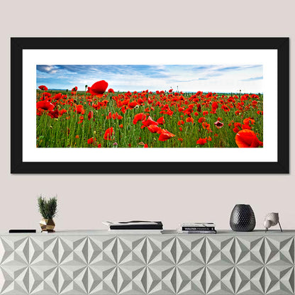 Red Poppy Field Wall Art