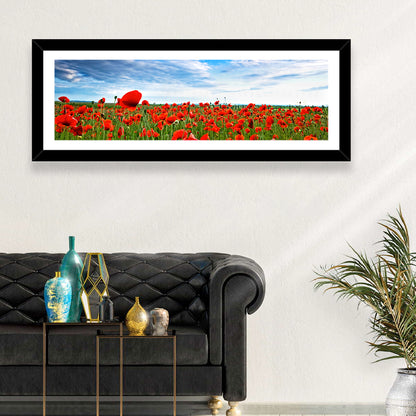 Red Poppy Field Wall Art