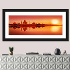Taj Mahal Sunset Wall Art