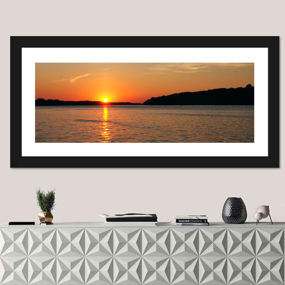 Mississippi River Sunset Wall Art
