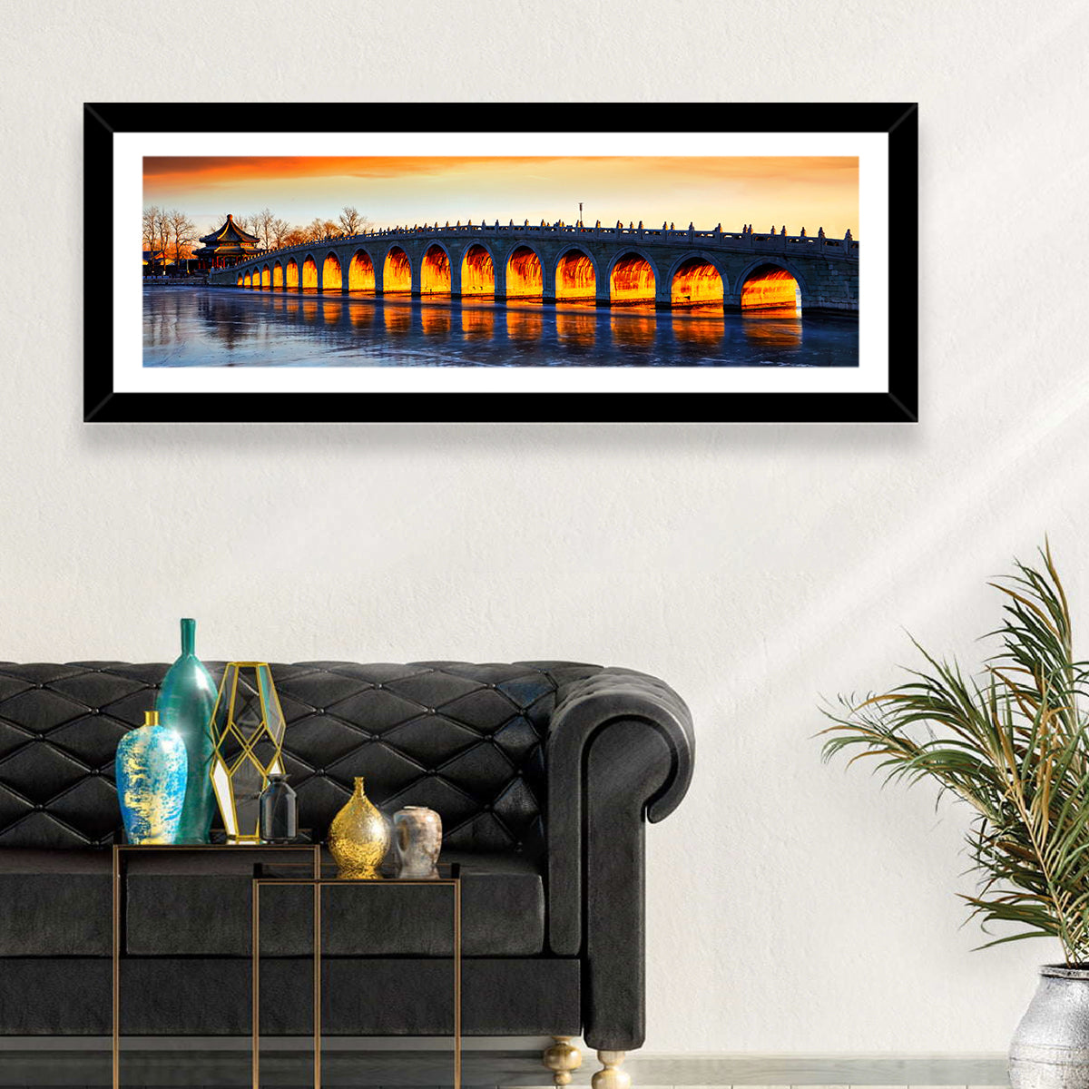 Seventeen-arch Bridge at Golden Hour Wall Art