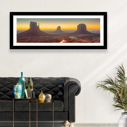 Monument Valley Golden Horizon Wall Art